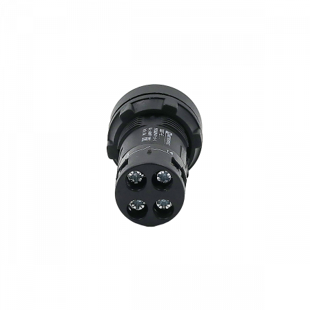 Кнопка зеленая выступающая с подсветкой, 1NO, 220V AC, IP54, пластик