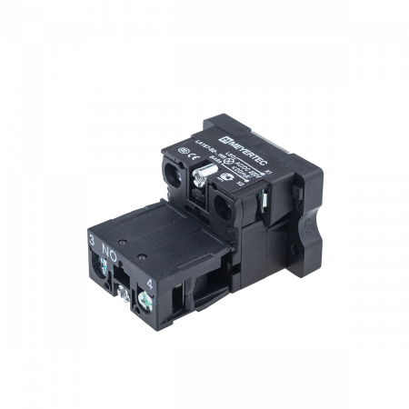 Основание с подсветкой 1NO синий 24V, пластик