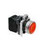 Кнопка красная с подсветкой, 1NС, 24V AC/DC, IP65, металл
