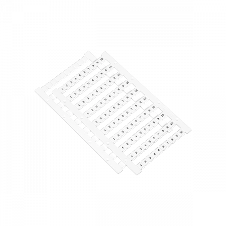 Маркировка пружинных клемм 2.5мм², 1-10 (уп. 100 шт.)