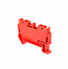 Клемма пружинная проходная, 4 мм², красная