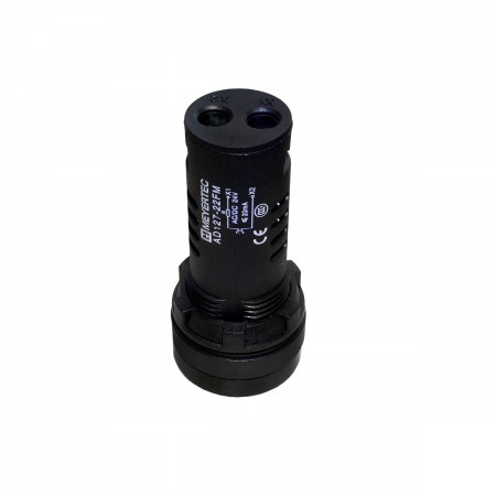 Зуммер без подсветки, 80дБ, черный, 24V AС/DC, IP65, пластик