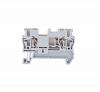 Клемма пружинная проходная, 2.5 мм², серая