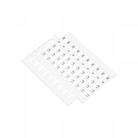 Маркировка пружинных клемм 6, 10, 16 мм²,  (L1, L2, L3, N, PE) (уп. 100 шт.)