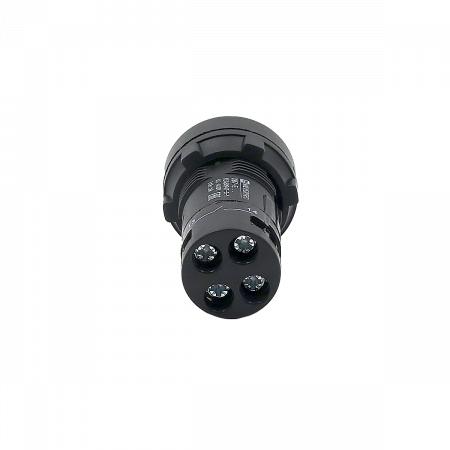 Кнопка синяя выступающая с подсветкой, 1NO, 220V AC, IP54, пластик