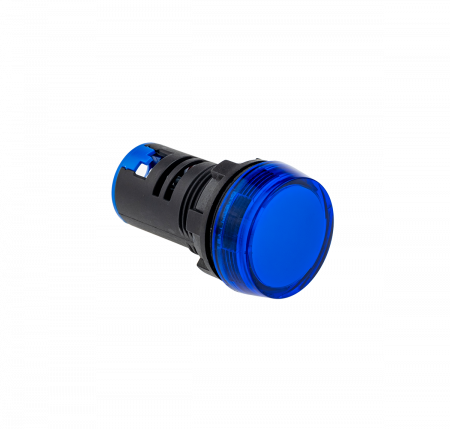 Сигнальная LED лампа, синий, 110V AC/DC IP65