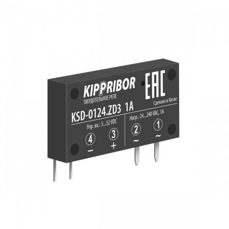 Реле твердотельное 1-ф, тип KSD, 2А