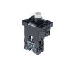 Основание с подсветкой 1NO белый 220V, пластик