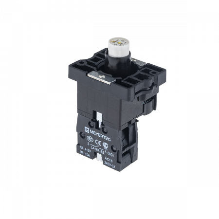 Основание с подсветкой 1NO белый 220V, пластик