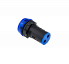 Сигнальная LED лампа, синий, 110V AC/DC IP65
