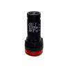 Зуммер с подсветкой, 80дБ, красный, 220V AС, IP65, пластик