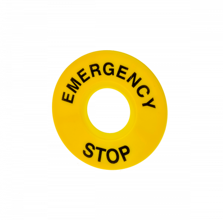 Табличка "Emergency Stop", размер 60 мм (2 шт. в комплекте)
