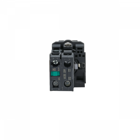 Переключатель на 2 положения с фиксацией и подсветкой, белый, 1NO, 220V AC/DC, IP65, пластик