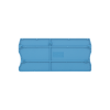 Заглушка торцевая 16 мм², синяя (уп. 20 шт.)
