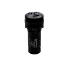 Зуммер без подсветки, 80дБ, черный, 220V AС, IP65, пластик